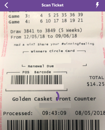 tattslotto ticket results