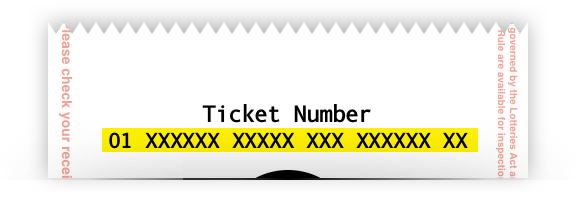 tattslotto ticket number